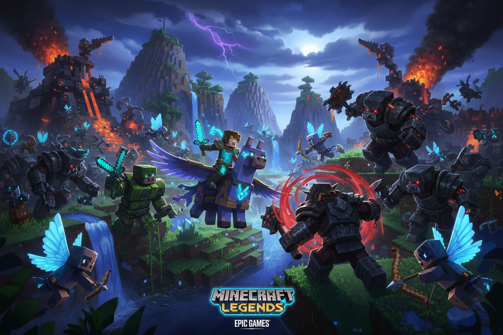Minecraft Legends - Arte épica