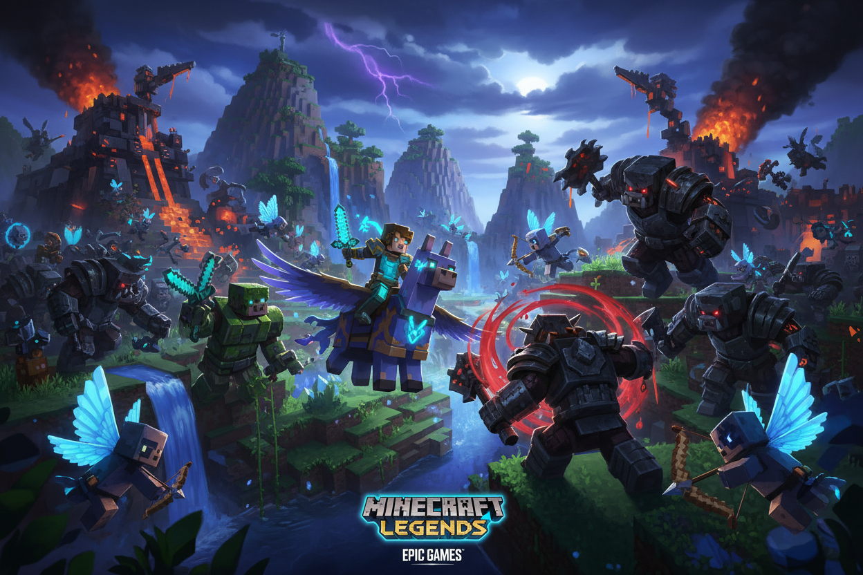 Minecraft Legends - Arte épica